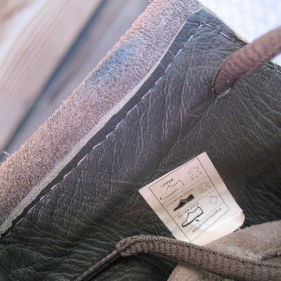 Gray Suede Fringe Bohemian Wedge Ankle Boots 6.5 - Picture 7 of 14